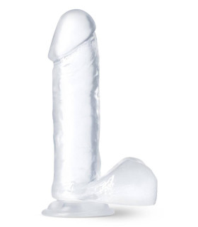 Фаллоимитатор реалистичный на присоске Blush B Yours прозрачный, 20.3 х 4.4 см - No Taboo