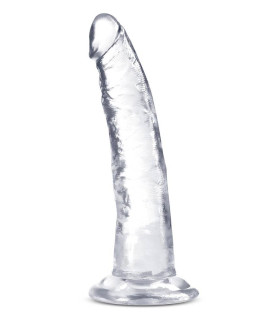 Фаллоимитатор реалистичный на присоске Blush B Yours Plus прозрачный, 19 х 3.8 см - No Taboo
