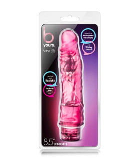 Вибратор реалистичный Blush B Yours Vibe 10 розовый, 22.5 х 4.9 см - No Taboo