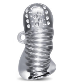 Мастурбатор Blush Rize з петлею для пальця, прозорий, 11.4 х 5 см - No Taboo