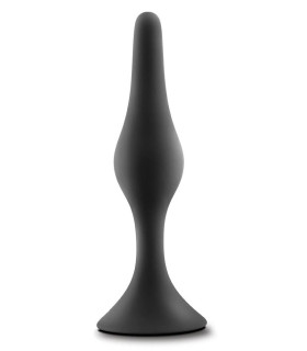 Анальная пробка, M, Blush Anal Adventures черная, 10.8 х 2.5 см - No Taboo