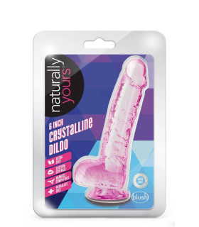 Фаллоимитатор реалистичный на присоске Blush Naturally Yours розовый, 15.2 х 2.5 см - No Taboo