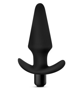 Анальная пробка с вибрацией Blush Anal Adventures черная, 12.7 х 3.8 см - No Taboo