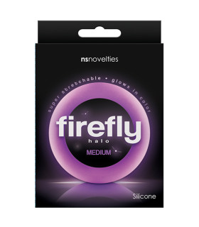 Ерекційне кільце, що світиться в темряві NS Novelties, M, фіолетове, 5.3 см - No Taboo