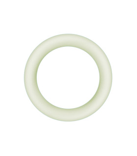 Эрекционное кольцо светящееся в темноте NS Novelties, L, белое, 6 см - No Taboo