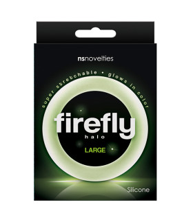 Эрекционное кольцо светящееся в темноте NS Novelties, L, белое, 6 см - No Taboo