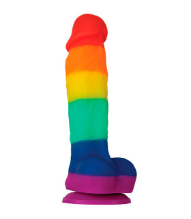 Фалоімітатор реалістичний на присосці NS Novelties різнобарвний, 17.7 х 3.8 см - No Taboo