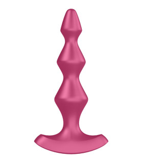 Анальний вібратор ялинка Lolli-Plug рожевий, 13.9 х 3 см - No Taboo