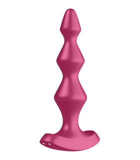 Анальний вібратор ялинка Lolli-Plug рожевий, 13.9 х 3 см - No Taboo