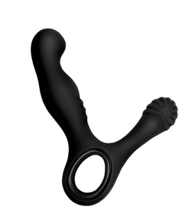 Масажер простати NS Novelties з рельєфним стимулятором, чорний, 13.9 х 2.5 см - No Taboo