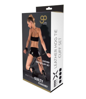 Система фиксации с крестовиной Guilty Pleasure искусственная кожа, черная - No Taboo