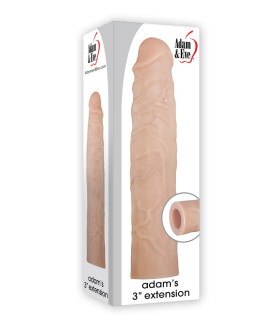 Насадка на член реалістична подовжуюча AdamEve бежева, 23.5 х 5 см - No Taboo