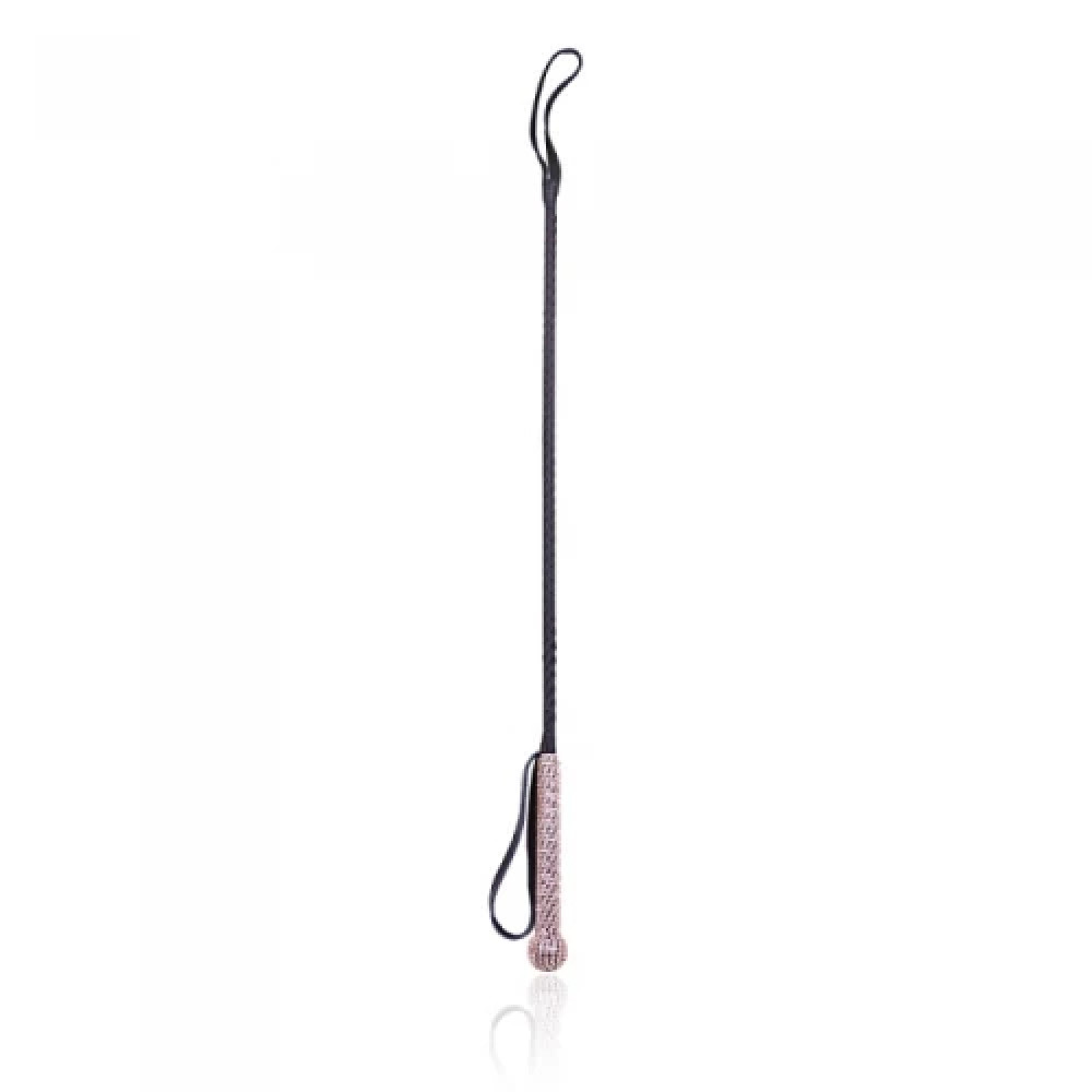 Стек кожаный IDEA SM со стразами на рукояти, черный, 73 см (205057), zoom