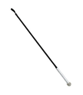 Стек із стразами на рукояті IDEA SM зі штучної шкіри, чорний, 71 см - No Taboo