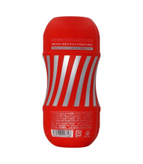 Мастурбатор нереалистичный Rolling Tenga Gyro Roller Cup красно-белый, 15 х 4.5 см - No Taboo