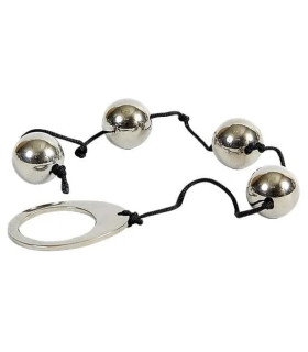 Анальні буси Heavy Metal Anal Beads сріблясті, 35 х 2 см - No Taboo