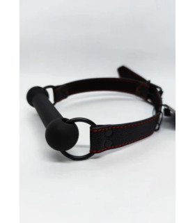 Кляп-вуздечка Fetish Mouth silicone gag чорний - No Taboo