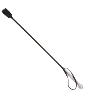 Стек со стразами на рукояти Fetish Crop bling glass diamond кожаный, 68 см - No Taboo