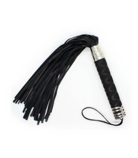Флоггер Fetish Big flogger M черный, с петлей на рукояти - No Taboo