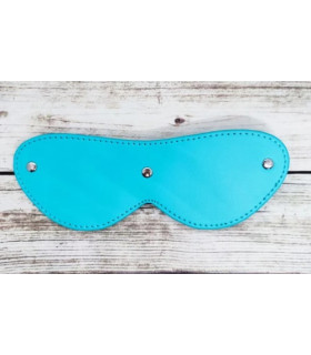 Маска с закрытыми глазами IDEA SM из искусственной кожи, бирюзовая - No Taboo