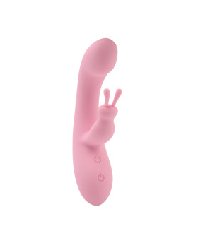 Вібратор-кролик Jumping Rabbit Aphrovibe, рожевий, 19.5 х 3.6 см - No Taboo