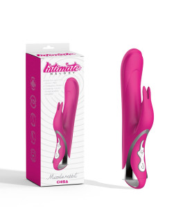 Вібратор-кролик Chisa рожевий, 23.5 х 3.6 см - No Taboo