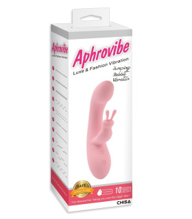 Вібратор-кролик Jumping Rabbit Aphrovibe, рожевий, 19.5 х 3.6 см - No Taboo