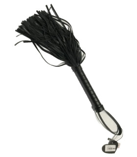 Флогер з петлею на рукояті Fetish Flogger чорний - No Taboo