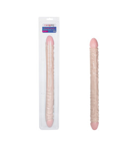 Фалоімітатор подвійний реалістичний California Exotic Novelties бежевий, 46 х 4 см - No Taboo