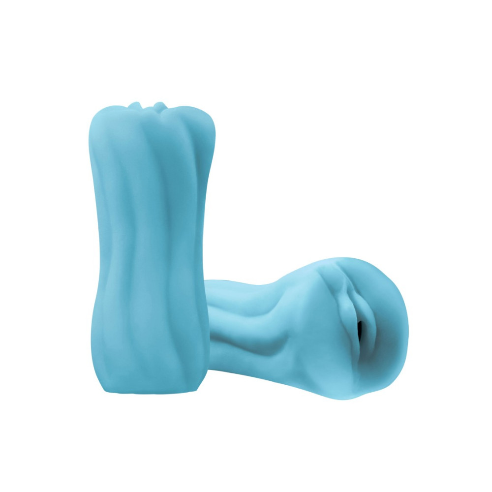 Мастурбатор-вагина реалистичный NS Novelties светящийся в темноте, голубой, 13.7 х 6.2 см (203668), zoom