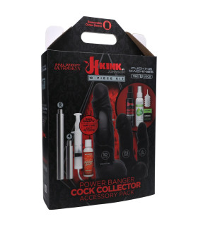 Набор реалистичных насадок для секс-машины Doc Johnson KINK с лубрикантами и очистителем, черный - No Taboo