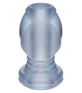 Анальная пробка с туннелем Doc Johnson серая, 10.1 х 5 см - No Taboo