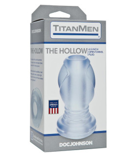 Анальная пробка с туннелем Doc Johnson серая, 10.1 х 5 см - No Taboo