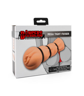 Мастурбатор вагіна реалістичний Hidden Desire з кільцями стиснення, бежевий, 14 х 4.5 см - No Taboo