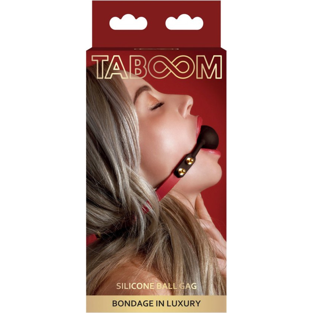 Кляп-кулька Taboom червоно-чорний, 4.1 см (203637), zoom