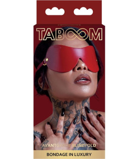 Маска с закрытыми глазами Taboom красная - No Taboo