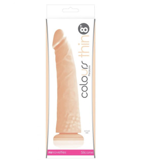 Фаллоимитатор на присоске реалистичный Colours Pleasure, бежевый, 20 см х 3.7 см - No Taboo