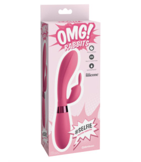 Вибратор-кролик OMG розовый, 21 х 3.5 см - No Taboo