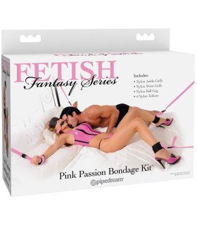 Набор для бондажа Fetish Fantasy Series, 5 предметов, розовый - No Taboo