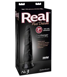 Вибратор реалистичный на присоске Pipedream большой, черный, 23 х 5.2 см - No Taboo