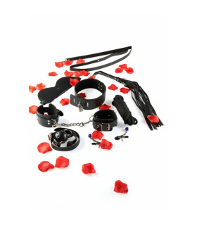 Набор для БДСМ, TOY JOY, черный, 7 предметов - No Taboo