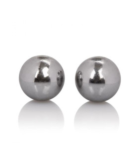 Вагінальні кульки без зчіпки обтяжені Gopaldas сріблясті, 1.5 см - No Taboo