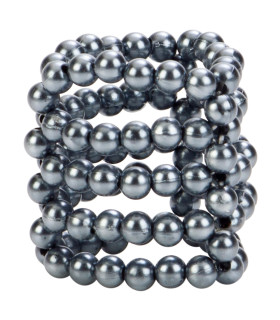 Насадка на член из бусин California Exotic Novelties с открытой головкой, металлик, 3.8 х 3.8 см - No Taboo