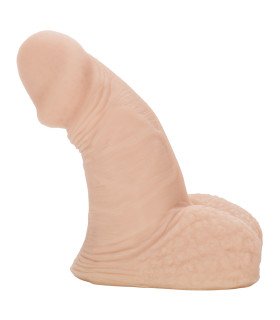 Фаллоимитатор реалистичный California Exotic Novelties с мошонкой, бежевый, 10.3 х 3.7 см - No Taboo