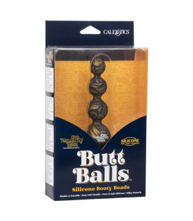 Анальна ялинка California Exotic Novelties з візерунком, чорно-золота, 11.5 х 3.2 см - No Taboo