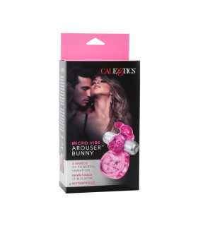 Еркційне вібро-кільце з кроликом California Exotic Novelties рожеве, 6.2 х 3.7 см - No Taboo