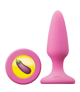 Анальная пробка NS Novelties, M, Mojis DCK розовая 3.7 х 10.5 см - No Taboo