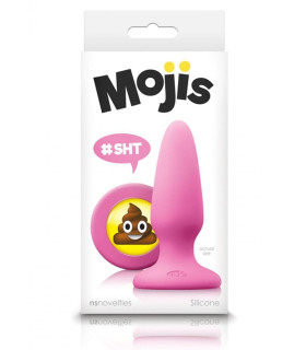 Анальная пробка NS Novelties, M, Mojis SHT розовая 3.7 х 10.5 см - No Taboo