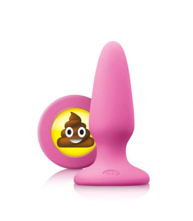 Анальная пробка NS Novelties, M, Mojis SHT розовая 3.7 х 10.5 см - No Taboo