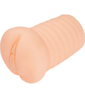 Мастурбатор вагина с вибрацией Boss Series бежевый, 15 х 9.5 см - No Taboo